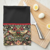 Strawberry Thief William Morris Kitchen Towel Theedoek (Quarter Fold)