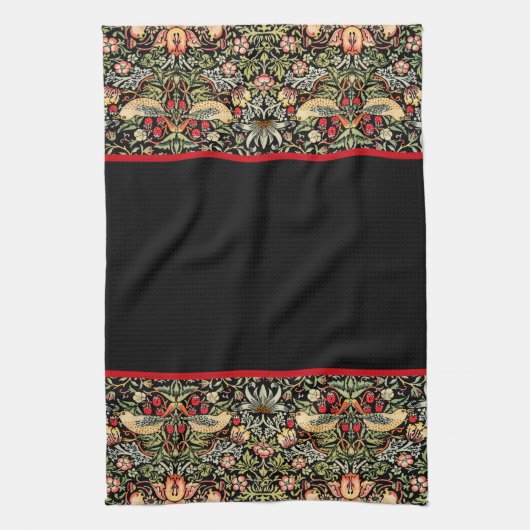 Strawberry Thief William Morris Kitchen Towel Theedoek (Verticaal)