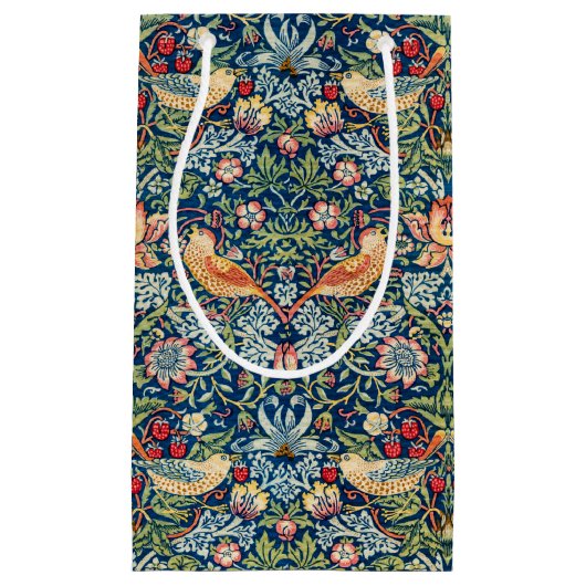 Strawberry Thief William Morris Klein Cadeauzakje (Voorkant)