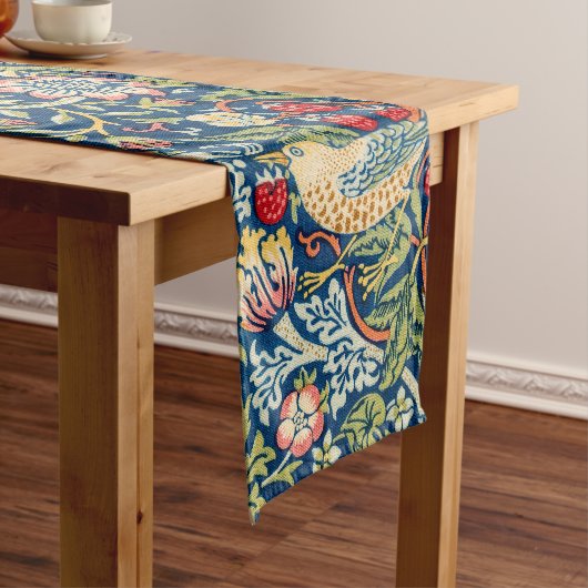 Strawberry Thief William Morris Korte Tafelloper (Voorbeeld)