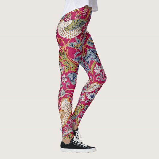 Strawberry Thief William Morris Leggings (Rechts)