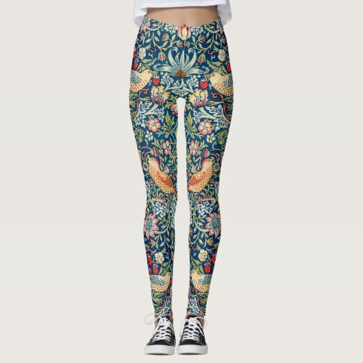 Strawberry Thief William Morris Leggings (Voorkant)