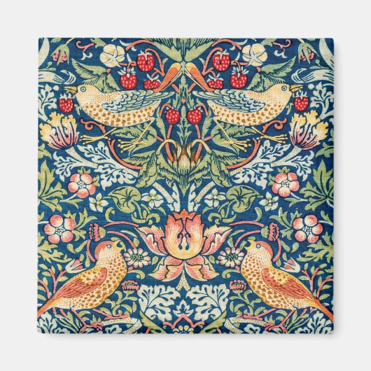 Strawberry Thief William Morris Magneet (Voorkant)