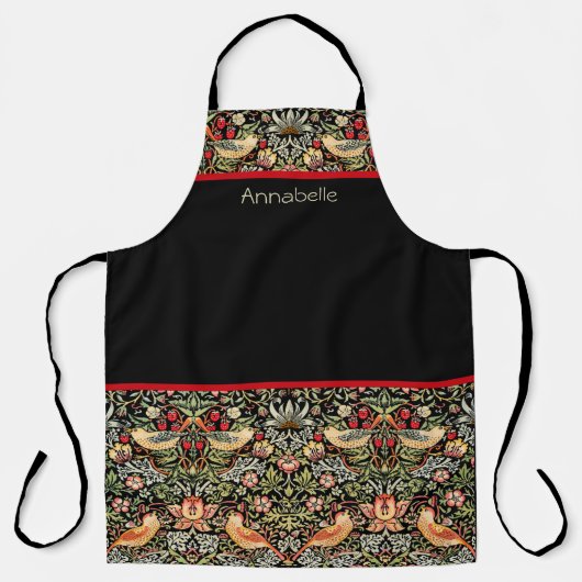 Strawberry Thief William Morris Personalize Schort (Voorkant)