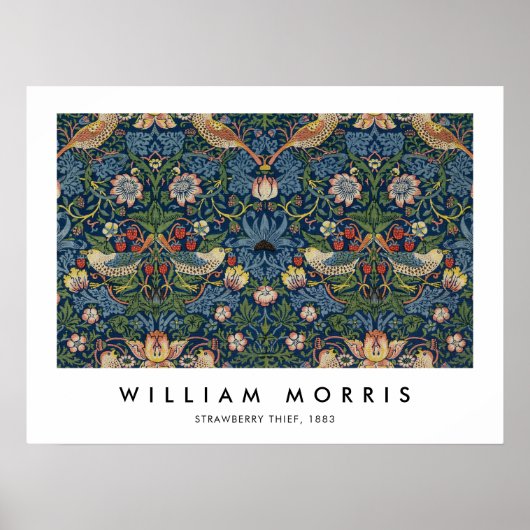 Strawberry Thief William Morris Poster (Voorkant)