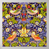 Strawberry Thief William Morris Poster (Voorkant)