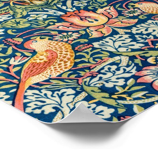 Strawberry Thief William Morris Poster (Hoek)