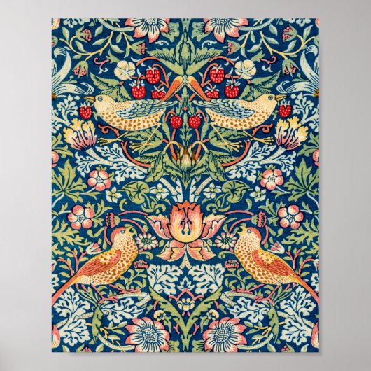 Strawberry Thief William Morris Poster (Voorkant)