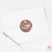 Strawberry Thief William Morris Ronde Sticker (Envelop)