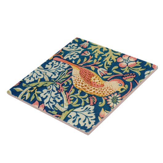 Strawberry Thief William Morris Tegeltje (Zijkant)