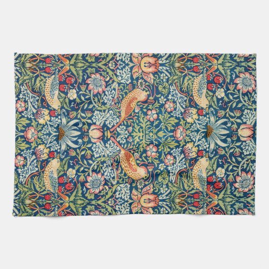 Strawberry Thief William Morris Theedoek (Horizontaal)