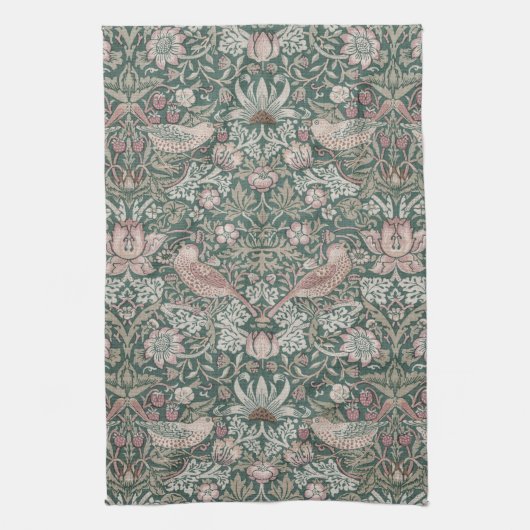 Strawberry Thief William Morris Theedoek (Verticaal)