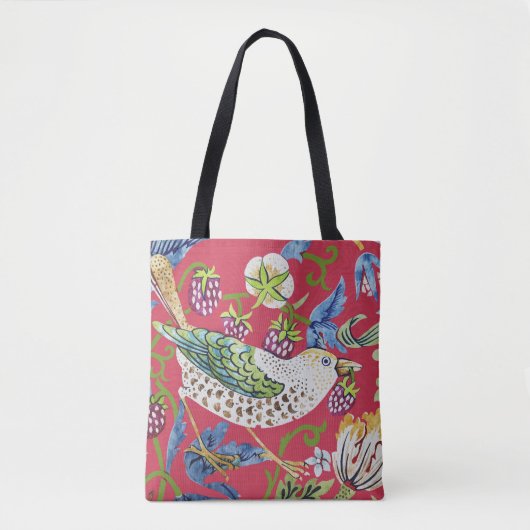 Strawberry Thief William Morris Tote Bag (Voorkant)