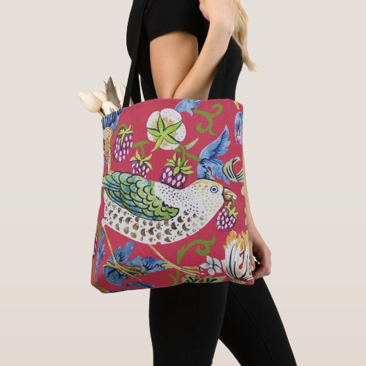 Strawberry Thief William Morris Tote Bag (Dichtbij)
