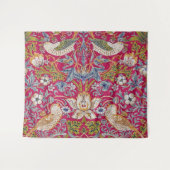 Strawberry Thief William Morris Wandkleed (Voorkant (horizontaal))