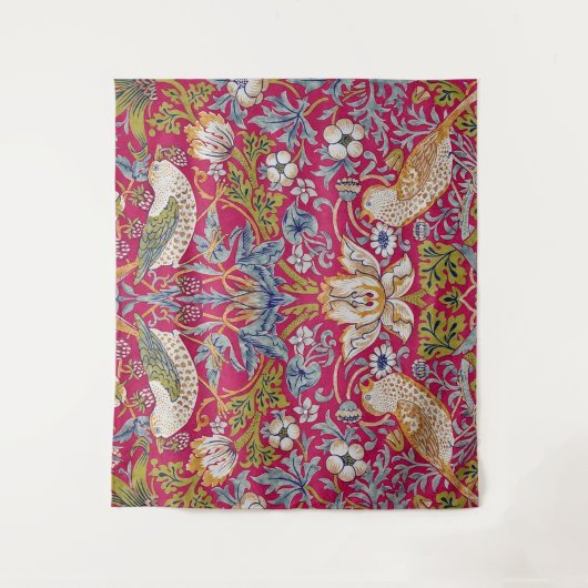 Strawberry Thief William Morris Wandkleed (Voorkant)