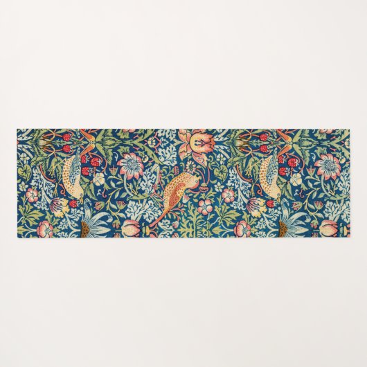 Strawberry Thief William Morris Yogamat (Achterkant (horizontaal))
