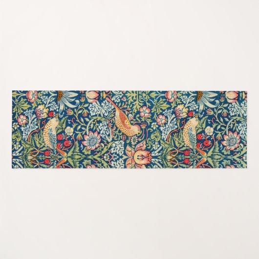 Strawberry Thief William Morris Yogamat (Voorkant (horizontaal))