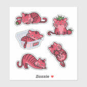 Strawberry Tiger Sticker Pack (Vel)