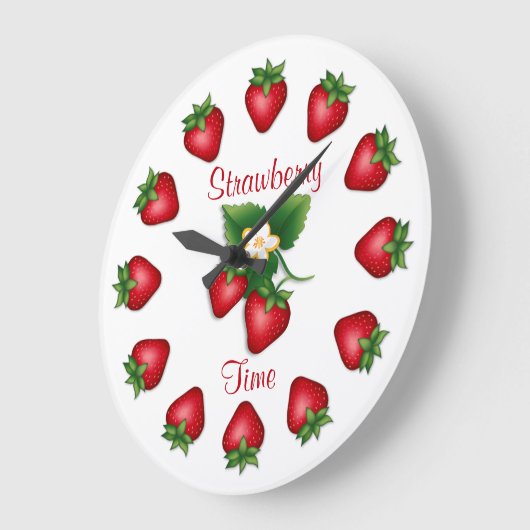 Strawberry Time Clock Grote Klok (Hoek)