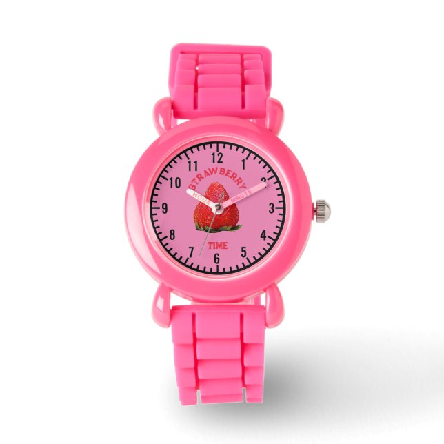 Strawberry Time eWatch Horloge (Voorkant)