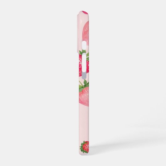 Strawberry Time Sweet Berry Pattern Phone Case iPhone 16 Hoesje (Linkerkant)