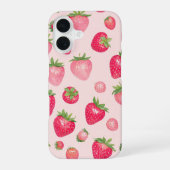 Strawberry Time Sweet Berry Pattern Phone Case iPhone 16 Hoesje (Achterkant)