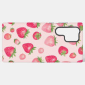 Strawberry Time Sweet Berry Pattern Phone Case Samsung Galaxy Hoesje (Achterkant horizontaal)
