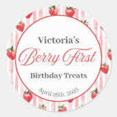 Strawberry Treat Bag Label (Voorkant)