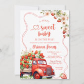Strawberry Trucks Zomer Baby shower Kaart (Voorkant)