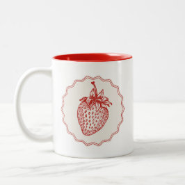 Strawberry Tweekleurige Koffiemok