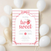 Strawberry Two Sweet Girl 2nd Birthday Kaart