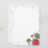 Strawberry Vine bruiloft uitnodiging (Achterkant)