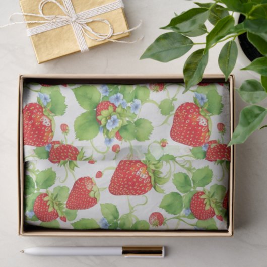 Strawberry Vine Design Tissuepapier (Geschenk)