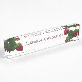 Strawberry Vine Desk Naamplaat Naambordje