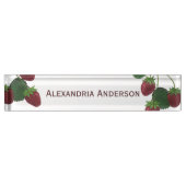 Strawberry Vine Desk Naamplaat Naambordje (Voorkant)