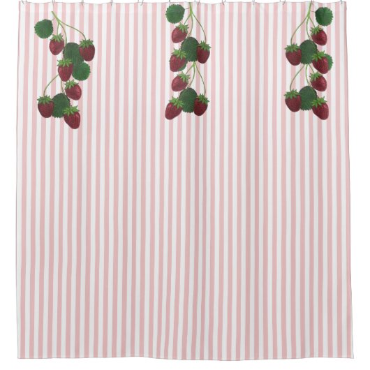 Strawberry Vine Douchegordijn (Voorkant)