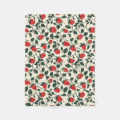 Strawberry Vine Pattern Fleece Deken (Voorkant)