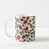 Strawberry Vine Pattern Koffiemok (Links)