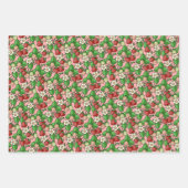 Strawberry Vine Pattern Papierbladen verpakken Inpakpapier Vel (Voorkant)