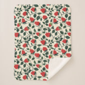 Strawberry Vine Pattern Sherpa Deken (Voorkant)