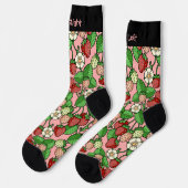 Strawberry Vine Pattern Socks Sokken (Links)