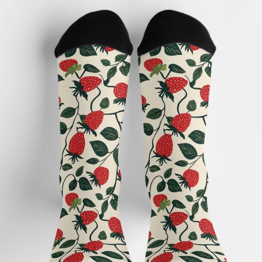 Strawberry Vine Pattern Sokken (Top)