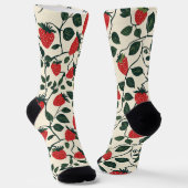 Strawberry Vine Pattern Sokken (Gebogen)