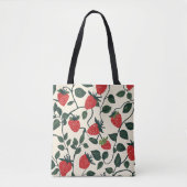 Strawberry Vine Pattern Tote Bag (Voorkant)