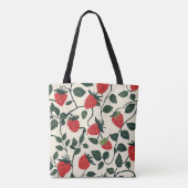 Strawberry Vine Pattern Tote Bag (Achterkant)