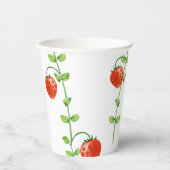 Strawberry Vine Red Berries verjaardagsfeestje Papieren Bekers (Voorkant)