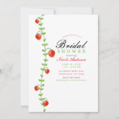 Strawberry Vine Red Berries Vrijgezellenfeest Kaart (Voorkant)