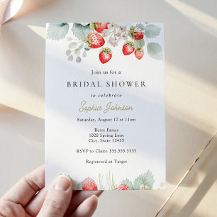 Strawberry Vines Vrijgezellenfeest Kaart