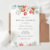 Strawberry Vines Vrijgezellenfeest Kaart